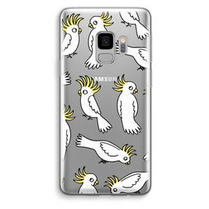 CaseCompany Papegaai: Samsung Galaxy S9 Transparant Hoesje