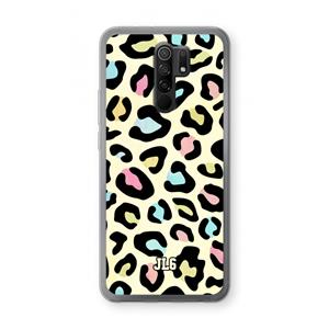 CaseCompany Leopard pattern: Xiaomi Redmi 9 Transparant Hoesje