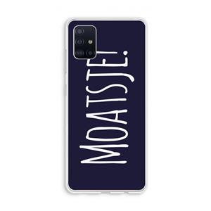CaseCompany Moatsje!: Galaxy A51 4G Transparant Hoesje