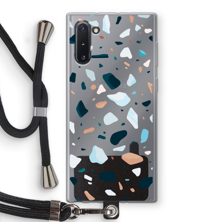 CaseCompany Terrazzo N°13: Samsung Galaxy Note 10 Transparant Hoesje met koord