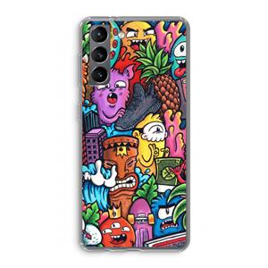 CaseCompany Vexx Mixtape: Samsung Galaxy S21 Transparant Hoesje