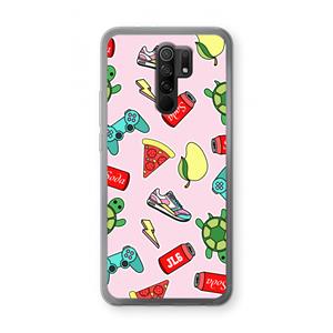 CaseCompany Things Jamie Loves: Xiaomi Redmi 9 Transparant Hoesje