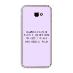 CaseCompany Regenboog: Samsung Galaxy J4 Plus Transparant Hoesje