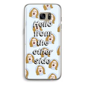 CaseCompany Hello: Samsung Galaxy S7 Edge Transparant Hoesje