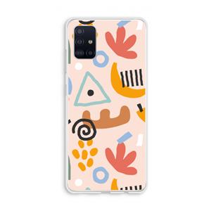 CaseCompany Abstract: Galaxy A51 4G Transparant Hoesje