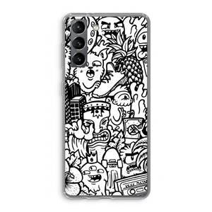 CaseCompany Vexx Mixtape #2: Samsung Galaxy S21 Transparant Hoesje