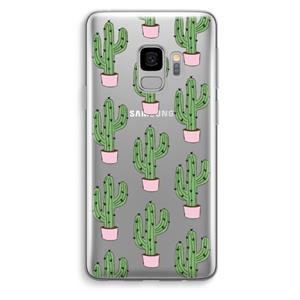CaseCompany Cactus Lover: Samsung Galaxy S9 Transparant Hoesje