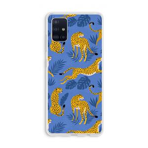 CaseCompany Luipaard: Galaxy A51 4G Transparant Hoesje