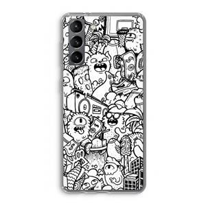 CaseCompany Vexx City #2: Samsung Galaxy S21 Transparant Hoesje
