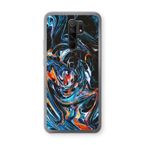 CaseCompany Black Unicorn: Xiaomi Redmi 9 Transparant Hoesje