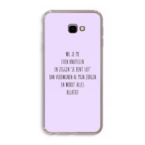 CaseCompany Relatief: Samsung Galaxy J4 Plus Transparant Hoesje