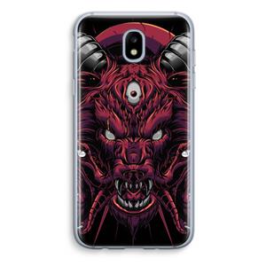 CaseCompany Hell Hound and Serpents: Samsung Galaxy J5 (2017) Transparant Hoesje