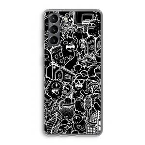 CaseCompany Vexx Black City : Samsung Galaxy S21 Transparant Hoesje