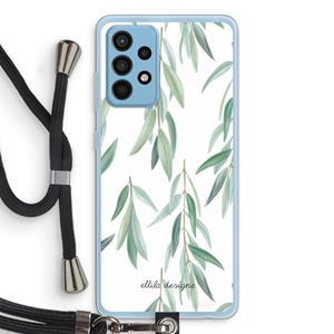 CaseCompany Branch up your life: Samsung Galaxy A52 Transparant Hoesje met koord