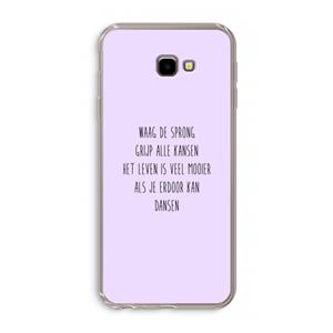 CaseCompany Sprong: Samsung Galaxy J4 Plus Transparant Hoesje