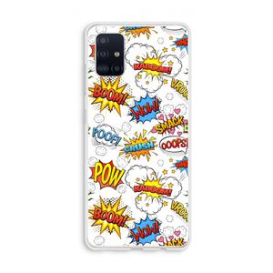 CaseCompany Pow Smack: Galaxy A51 4G Transparant Hoesje