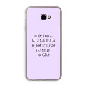 CaseCompany Gek: Samsung Galaxy J4 Plus Transparant Hoesje