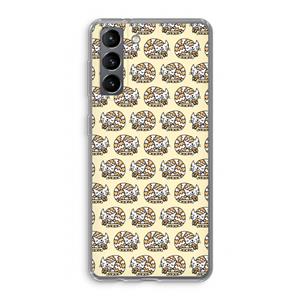 CaseCompany Slapende poes: Samsung Galaxy S21 Transparant Hoesje