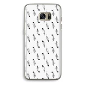 CaseCompany Pluimen: Samsung Galaxy S7 Edge Transparant Hoesje