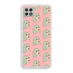 CaseCompany King Kylie: Samsung Galaxy A22 4G Transparant Hoesje