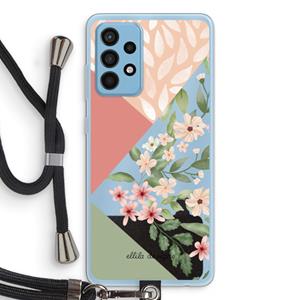 CaseCompany Sweet heaven geometrics: Samsung Galaxy A52 Transparant Hoesje met koord