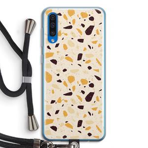 CaseCompany Terrazzo N°13: Samsung Galaxy A50 Transparant Hoesje met koord