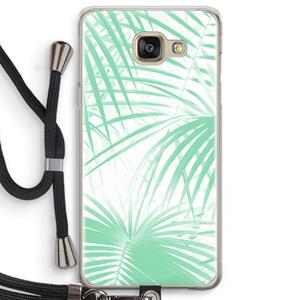 CaseCompany Palmbladeren: Samsung Galaxy A5 (2016) Transparant Hoesje met koord
