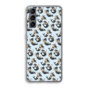 CaseCompany Zeemeermin: Samsung Galaxy S21 Transparant Hoesje