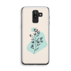 CaseCompany Violets are blue: Samsung Galaxy J8 (2018) Transparant Hoesje