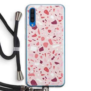 CaseCompany Terrazzo N°15: Samsung Galaxy A50 Transparant Hoesje met koord