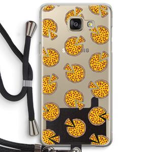 CaseCompany You Had Me At Pizza: Samsung Galaxy A5 (2016) Transparant Hoesje met koord