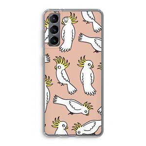 CaseCompany Papegaai: Samsung Galaxy S21 Transparant Hoesje