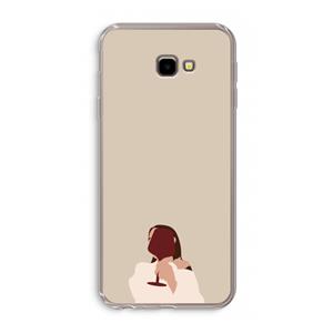 CaseCompany I drink wine: Samsung Galaxy J4 Plus Transparant Hoesje