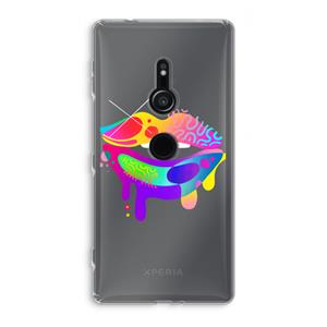 CaseCompany Lip Palette: Sony Xperia XZ2 Transparant Hoesje