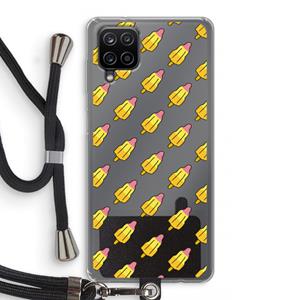 CaseCompany Waterijsjes: Samsung Galaxy A12 Transparant Hoesje met koord