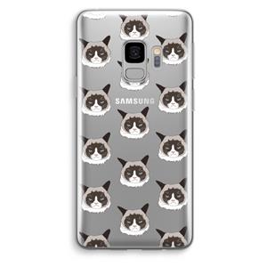 CaseCompany It's a Purrr Case: Samsung Galaxy S9 Transparant Hoesje