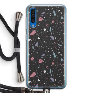 CaseCompany Terrazzo N°16: Samsung Galaxy A50 Transparant Hoesje met koord