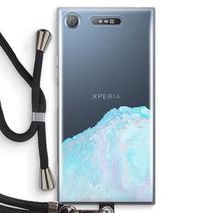 CaseCompany Fantasie pastel: Sony Xperia XZ1 Transparant Hoesje met koord