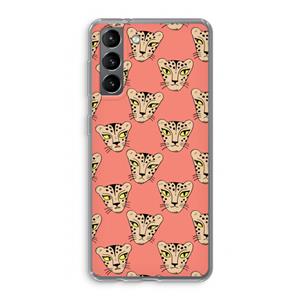 CaseCompany Tijger: Samsung Galaxy S21 Transparant Hoesje