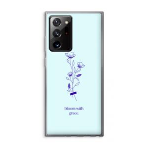 CaseCompany Bloom with grace: Samsung Galaxy Note 20 Ultra / Note 20 Ultra 5G Transparant Hoesje