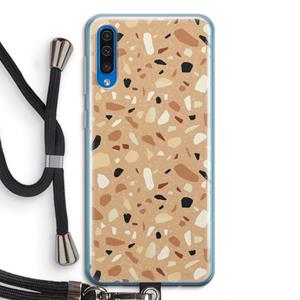 CaseCompany Terrazzo N°17: Samsung Galaxy A50 Transparant Hoesje met koord