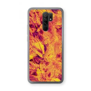 CaseCompany Eternal Fire: Xiaomi Redmi 9 Transparant Hoesje