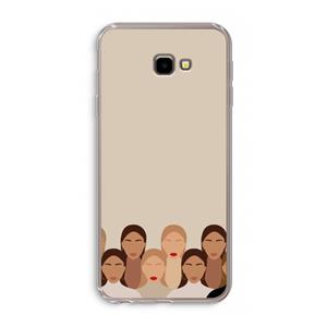 CaseCompany Girls girls girls: Samsung Galaxy J4 Plus Transparant Hoesje