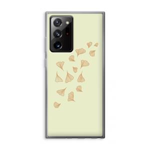 CaseCompany Falling Leaves: Samsung Galaxy Note 20 Ultra / Note 20 Ultra 5G Transparant Hoesje