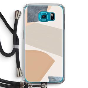 CaseCompany Formo: Samsung Galaxy S6 Transparant Hoesje met koord