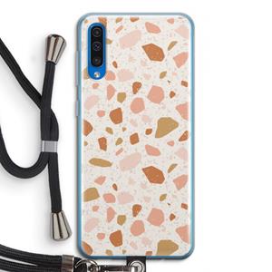 CaseCompany Terrazzo N°18: Samsung Galaxy A50 Transparant Hoesje met koord