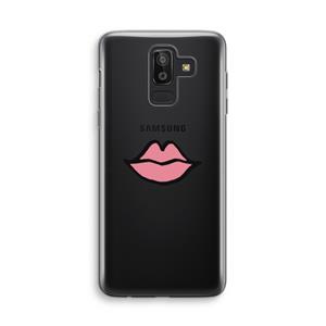 CaseCompany Kusje: Samsung Galaxy J8 (2018) Transparant Hoesje