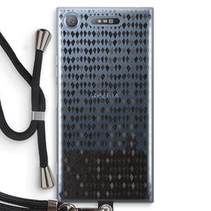 CaseCompany Crazy shapes: Sony Xperia XZ1 Transparant Hoesje met koord