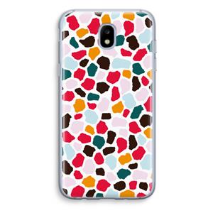 CaseCompany Colored Giraffe: Samsung Galaxy J5 (2017) Transparant Hoesje