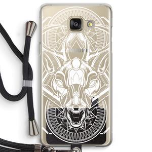 CaseCompany Oh Deer: Samsung Galaxy A5 (2016) Transparant Hoesje met koord